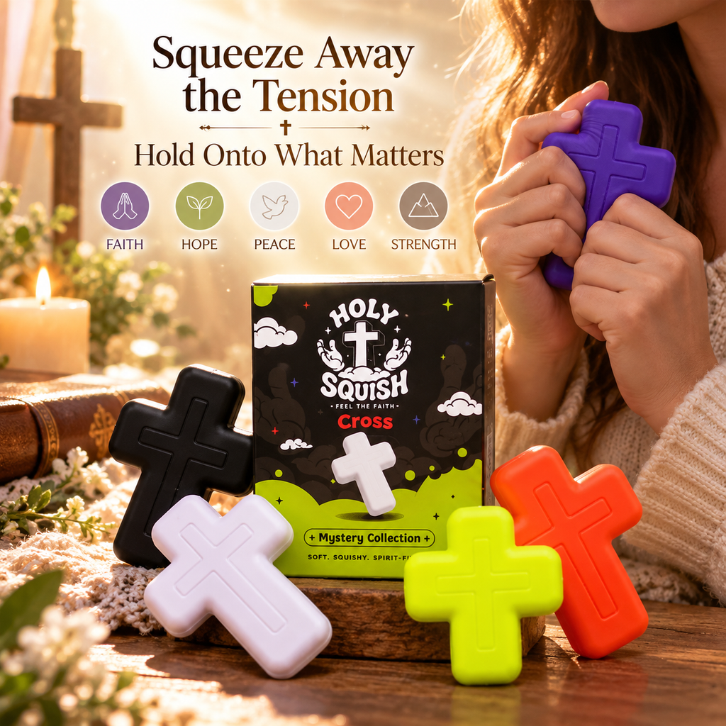 🔥LAST DAY 50% OFF ✝️ Five Blessings Cross Squishy Toy Collection ✨