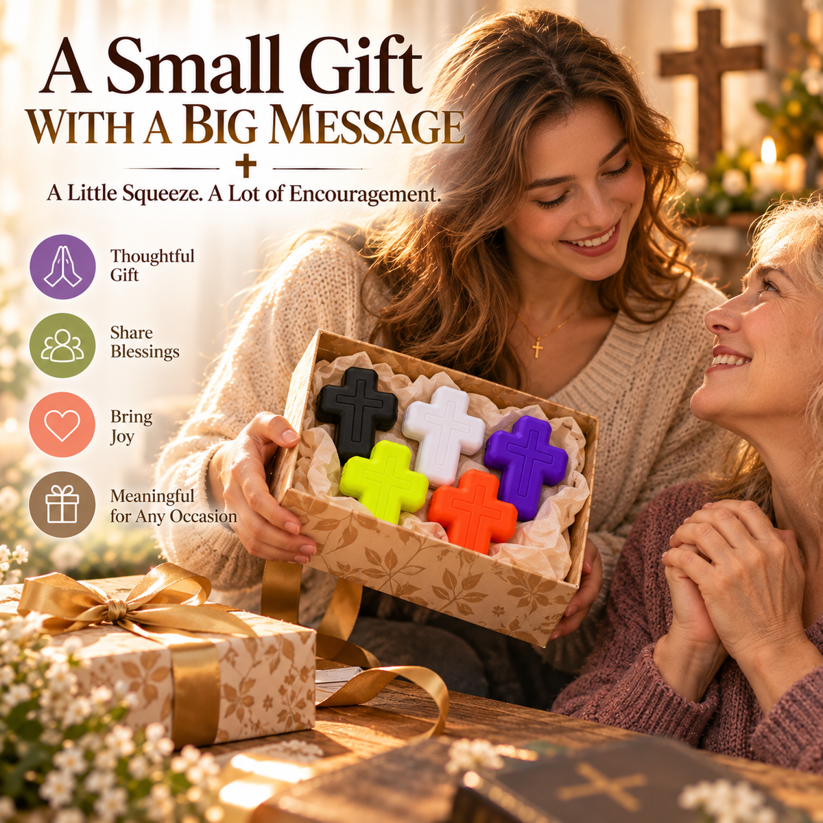 🔥LAST DAY 50% OFF ✝️ Five Blessings Cross Squishy Toy Collection ✨