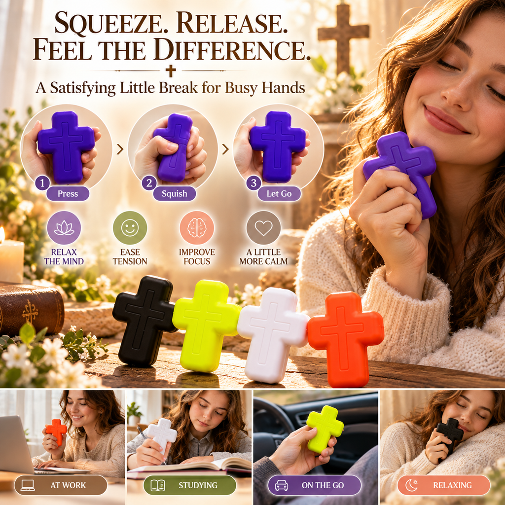 🔥LAST DAY 50% OFF ✝️ Five Blessings Cross Squishy Toy Collection ✨