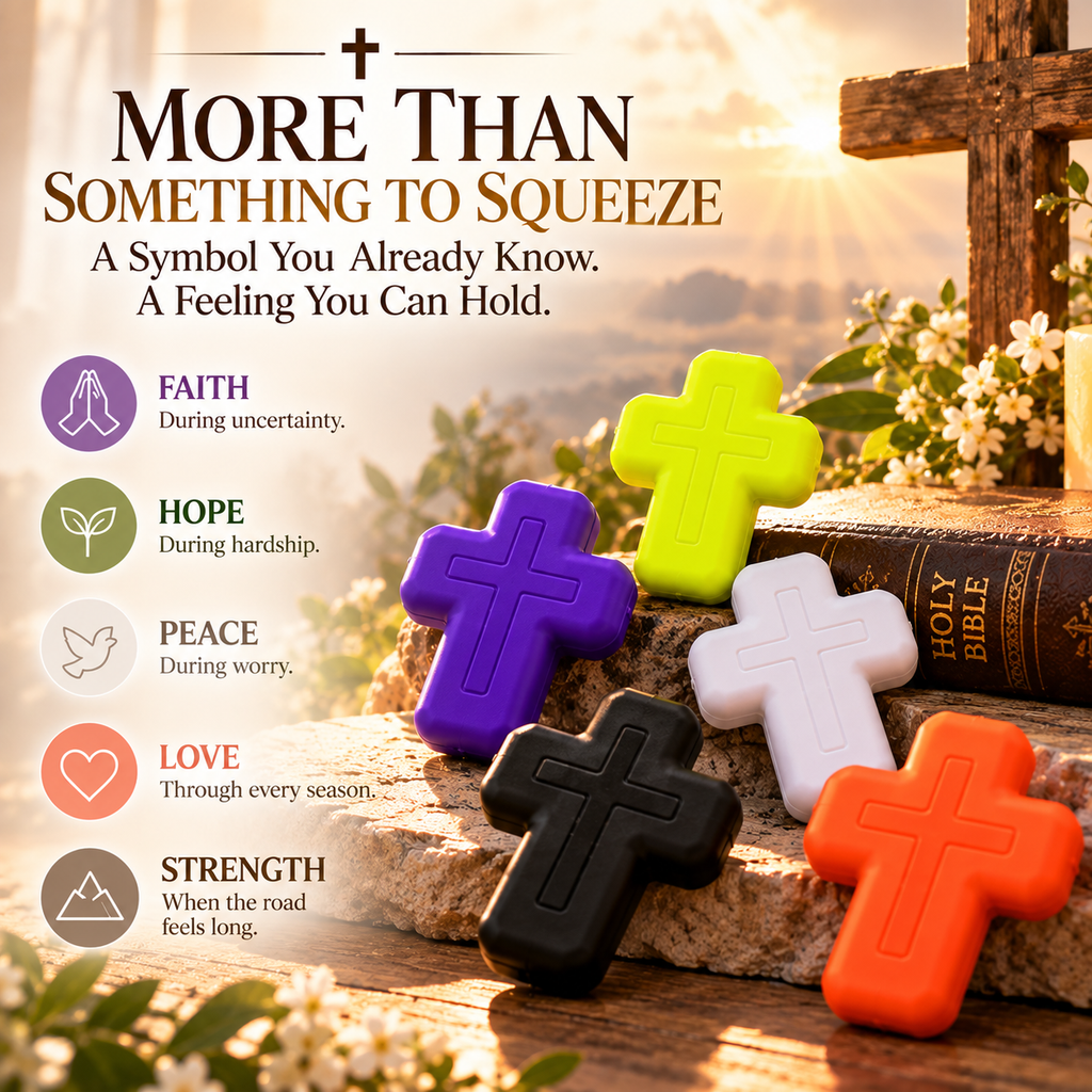 🔥LAST DAY 50% OFF ✝️ Five Blessings Cross Squishy Toy Collection ✨