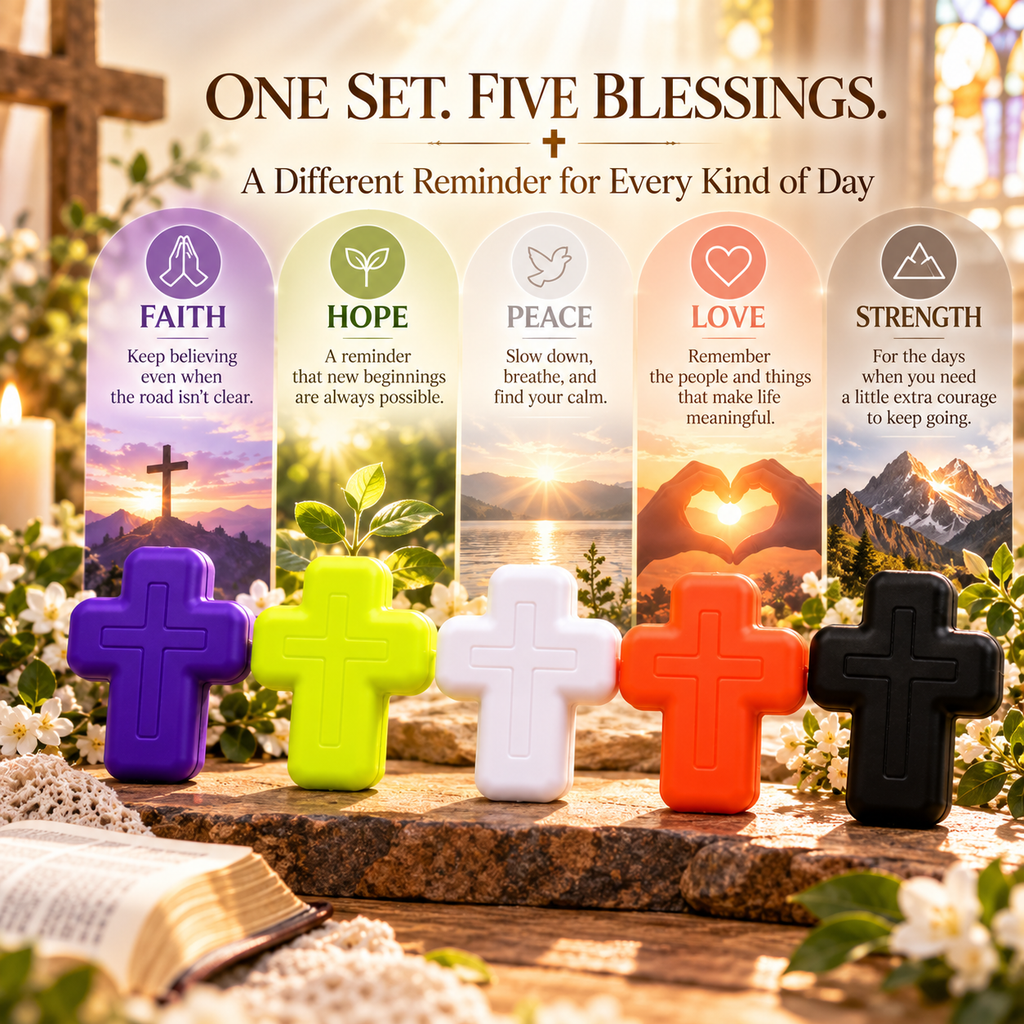 🔥LAST DAY 50% OFF ✝️ Five Blessings Cross Squishy Toy Collection ✨